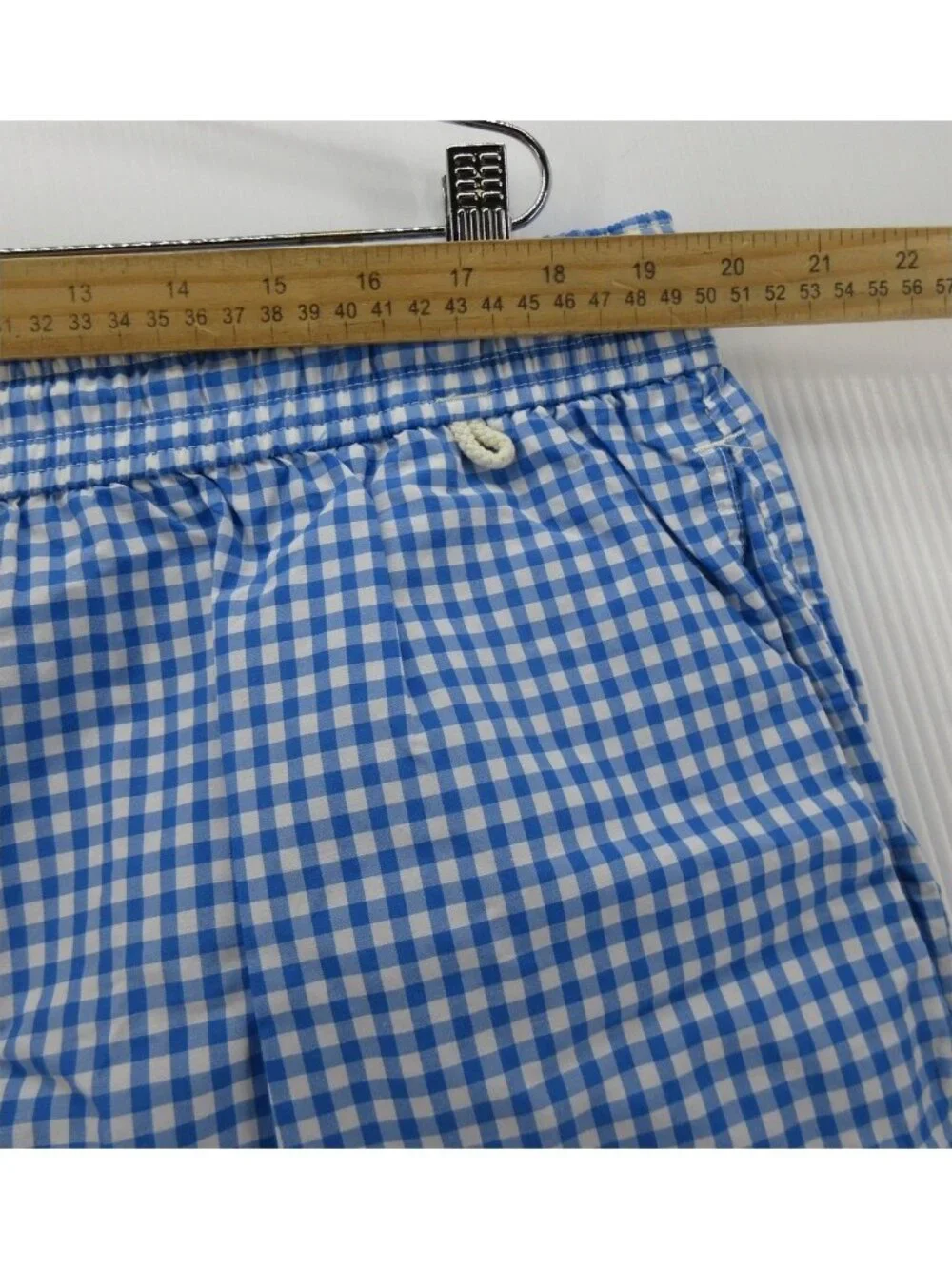 Polo Ralph Lauren Swim Shorts XXL Tall Bathing Suit Gingham Plaid Pony
